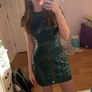 Lulus Embroidered sequin/beaded dress size small